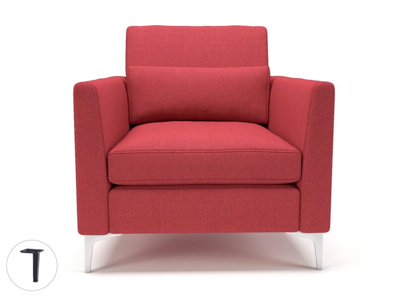 Roselle 90cm Wide Armchair in Camira Era Fabric - Image 5