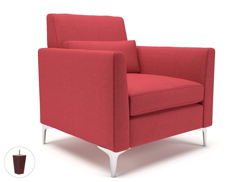Roselle 90cm Wide Armchair in Camira Era Fabric - Image 7