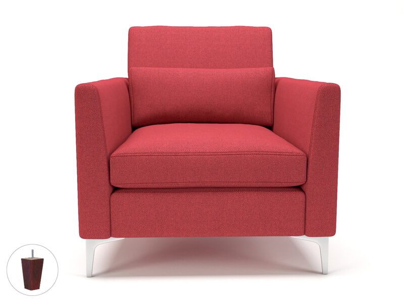 Roselle 90cm Wide Armchair in Camira Era Fabric - Image 8