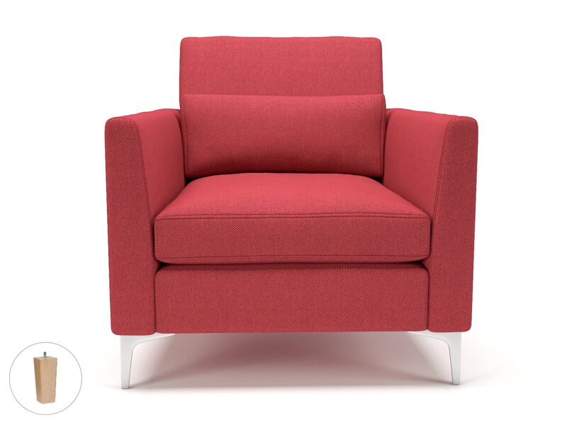 Roselle 90cm Wide Armchair in Camira Era Fabric - Image 11