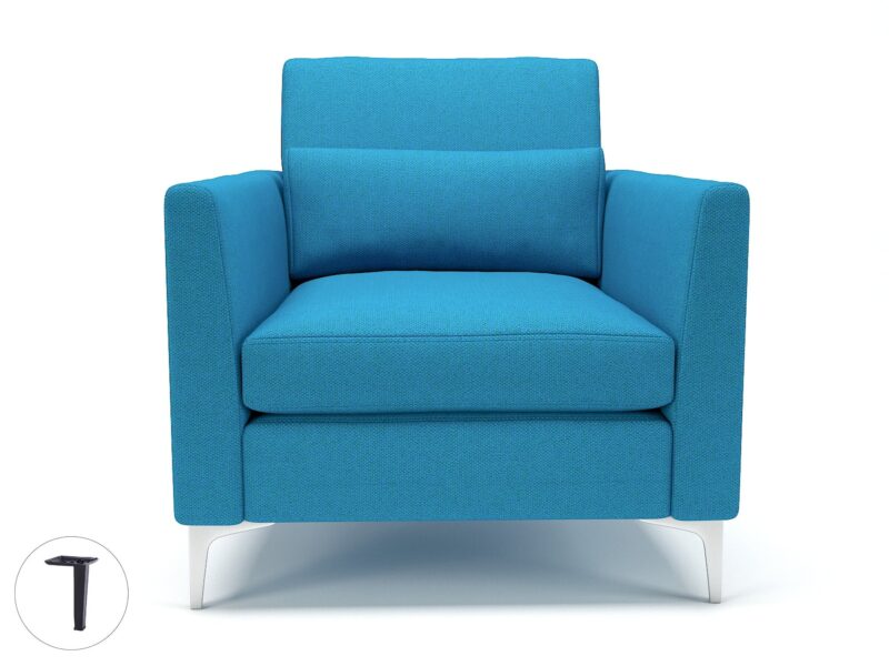 Roselle 90cm Wide Armchair in Camira Era Fabric - Image 17