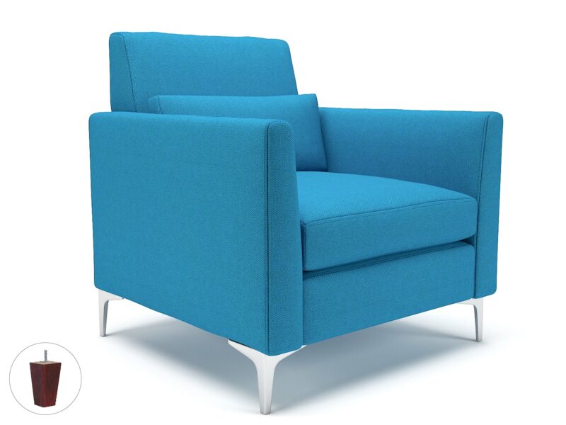 Roselle 90cm Wide Armchair in Camira Era Fabric - Image 19