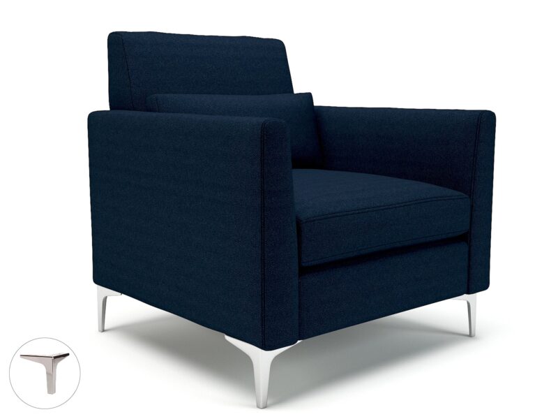 Roselle 90cm Wide Armchair in Camira Era Fabric - Image 25