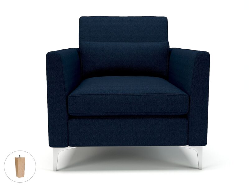 Roselle 90cm Wide Armchair in Camira Era Fabric - Image 35