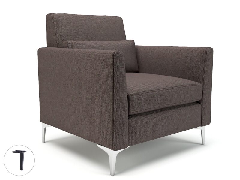 Roselle 90cm Wide Armchair in Camira Era Fabric - Image 40