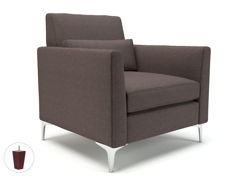 Roselle 90cm Wide Armchair in Camira Era Fabric - Image 43