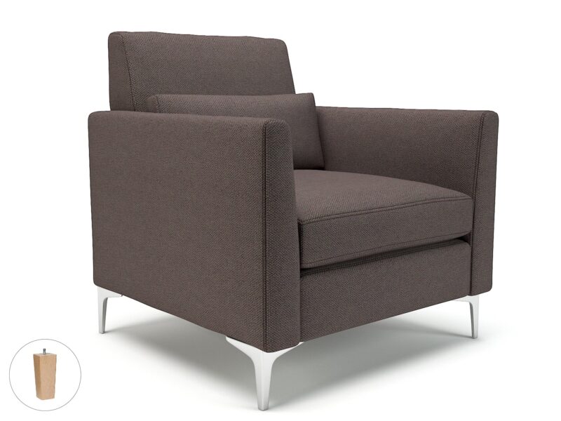 Roselle 90cm Wide Armchair in Camira Era Fabric - Image 46