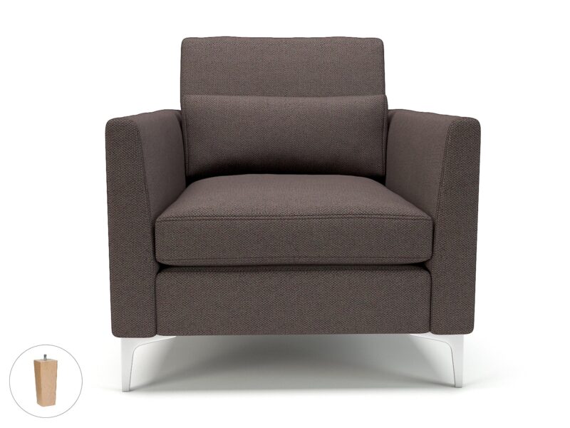 Roselle 90cm Wide Armchair in Camira Era Fabric - Image 47