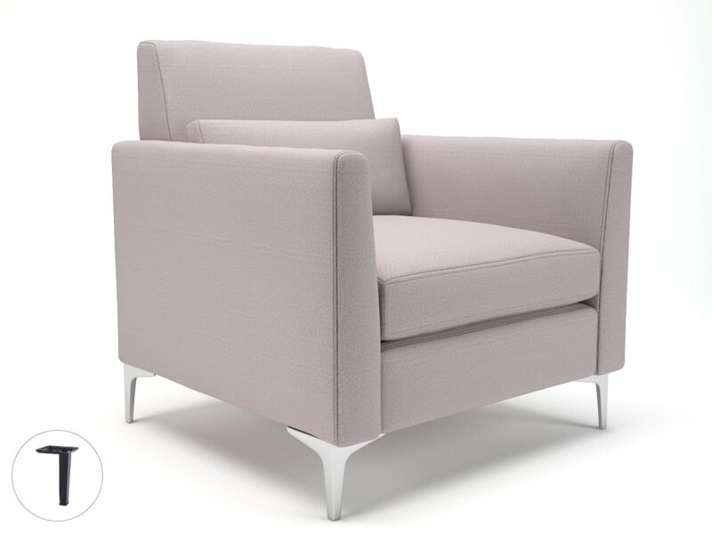 Roselle 90cm Wide Armchair in Warwick Dolly Fabric - Image 40