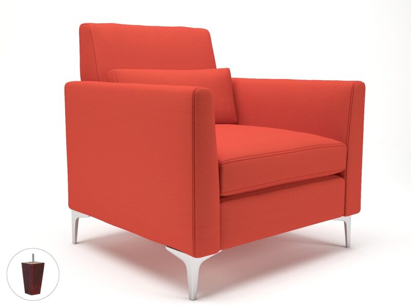 Roselle 90cm Wide Armchair in Warwick Dolly Fabric - Image 55
