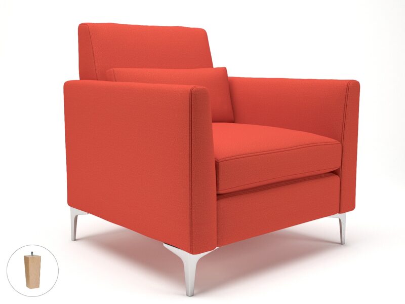 Roselle 90cm Wide Armchair in Warwick Dolly Fabric - Image 58