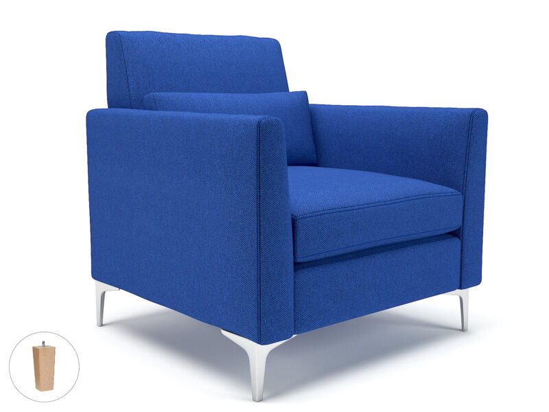 Roselle 90cm Wide Armchair in Camira Era Fabric - Image 58