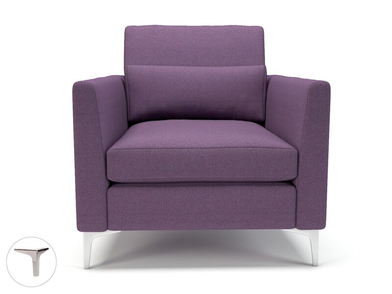 Roselle 90cm Wide Armchair in Camira Era Fabric - Image 86