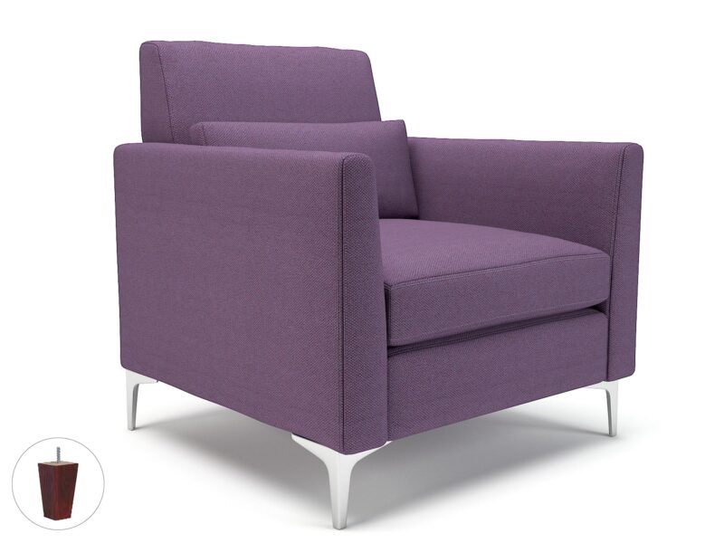 Roselle 90cm Wide Armchair in Camira Era Fabric - Image 91