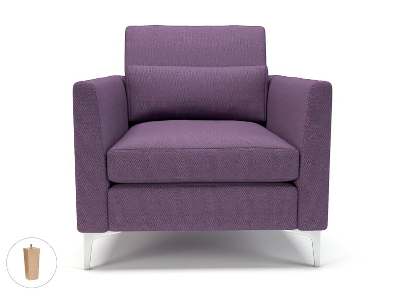 Roselle 90cm Wide Armchair in Camira Era Fabric - Image 95