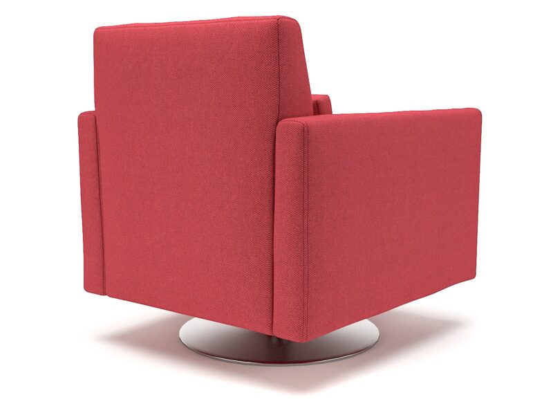 Roselle 90cm Wide Swivel Armchair in Camira Era Fabric - Image 2
