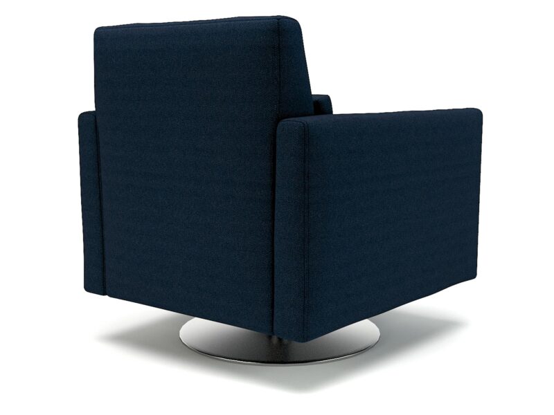Roselle 90cm Wide Swivel Armchair in Camira Era Fabric - Image 6