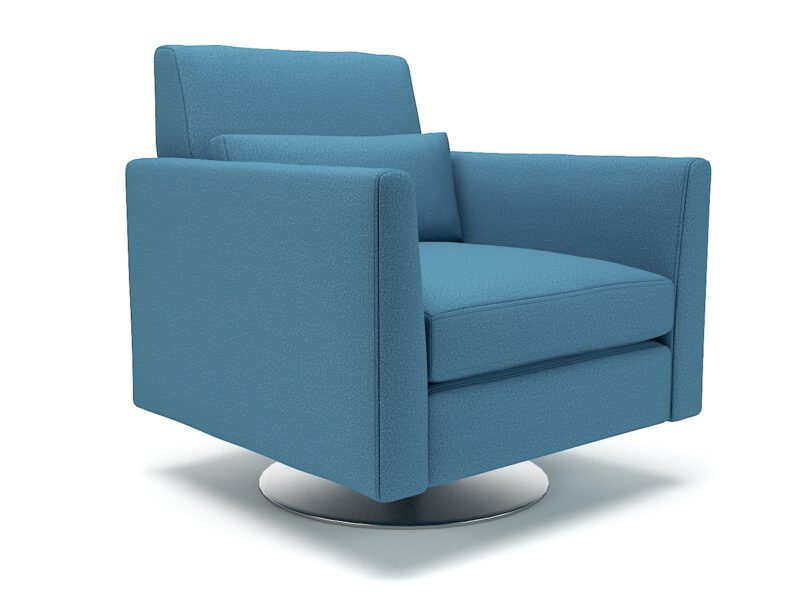 Roselle 90cm Wide Swivel Armchair in Warwick Dolly Fabric - Image 5