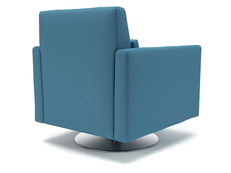 Roselle 90cm Wide Swivel Armchair in Warwick Dolly Fabric - Image 6