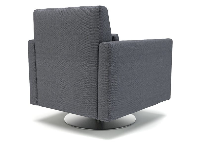Roselle 90cm Wide Swivel Armchair in Camira Era Fabric - Image 14