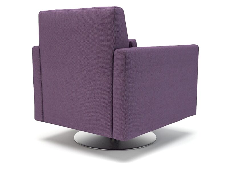 Roselle 90cm Wide Swivel Armchair in Camira Era Fabric - Image 16