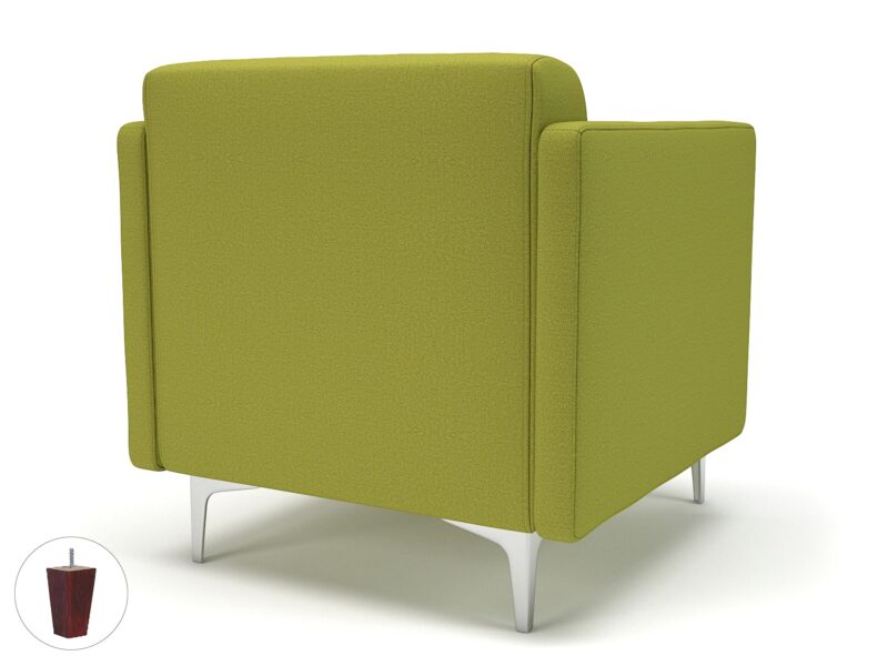 Napa Slim Arm 75cm Wide Armchair in Warwick Dolly Fabric - Image 9