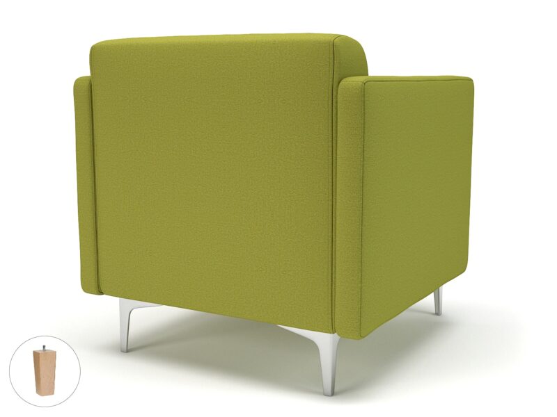 Napa Slim Arm 75cm Wide Armchair in Warwick Dolly Fabric - Image 12