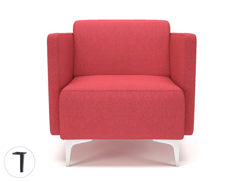 Napa Slim Arm 75cm Wide Armchair in Camira Era Fabric - Image 5