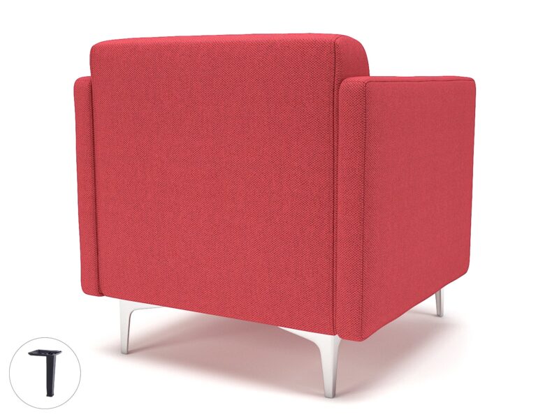 Napa Slim Arm 75cm Wide Armchair in Camira Era Fabric - Image 6