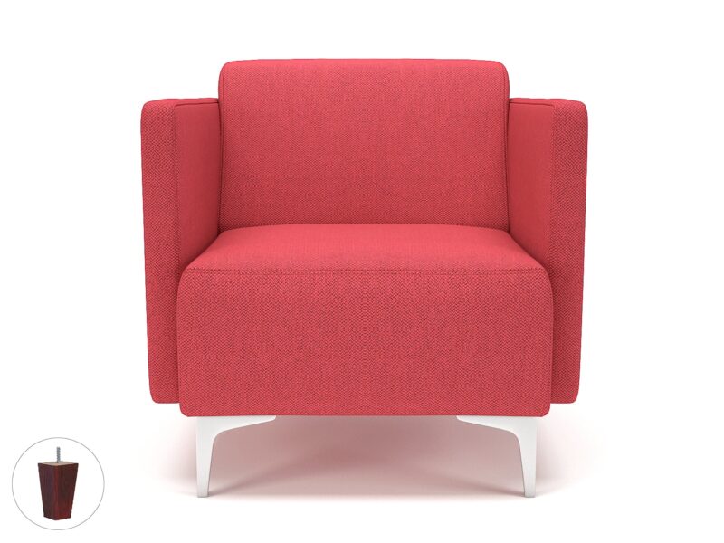 Napa Slim Arm 75cm Wide Armchair in Camira Era Fabric - Image 8