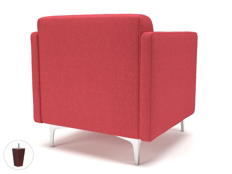 Napa Slim Arm 75cm Wide Armchair in Camira Era Fabric - Image 9