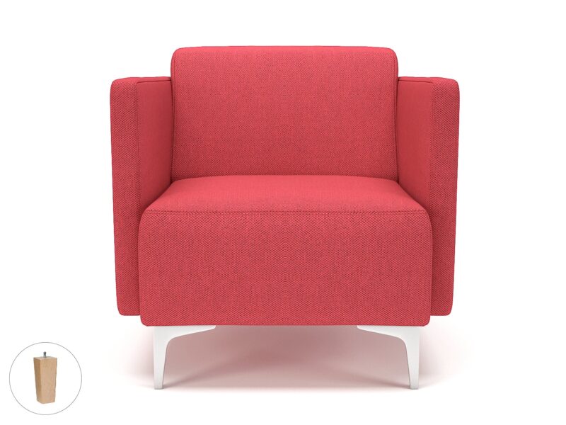 Napa Slim Arm 75cm Wide Armchair in Camira Era Fabric - Image 11