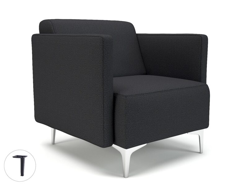 Napa Slim Arm 75cm Wide Armchair in Warwick Dolly Fabric - Image 16
