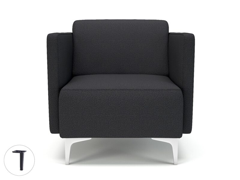 Napa Slim Arm 75cm Wide Armchair in Warwick Dolly Fabric - Image 17
