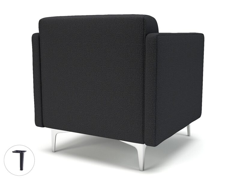 Napa Slim Arm 75cm Wide Armchair in Warwick Dolly Fabric - Image 18