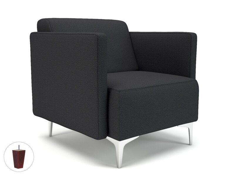 Napa Slim Arm 75cm Wide Armchair in Warwick Dolly Fabric - Image 19