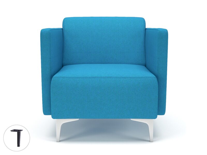 Napa Slim Arm 75cm Wide Armchair in Camira Era Fabric - Image 17