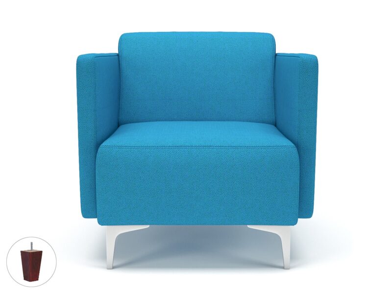 Napa Slim Arm 75cm Wide Armchair in Camira Era Fabric - Image 20