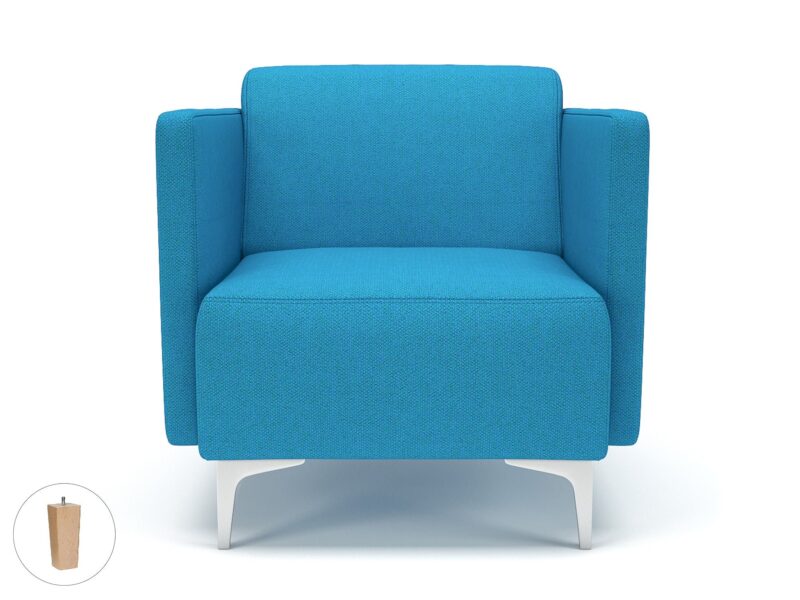 Napa Slim Arm 75cm Wide Armchair in Camira Era Fabric - Image 23