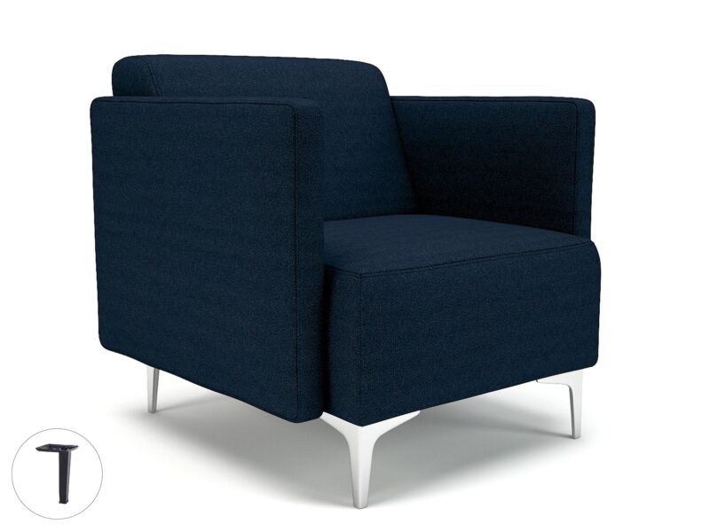 Napa Slim Arm 75cm Wide Armchair in Camira Era Fabric - Image 28