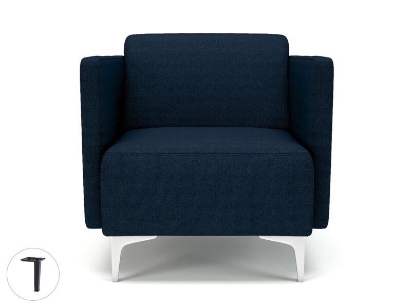 Napa Slim Arm 75cm Wide Armchair in Camira Era Fabric - Image 29