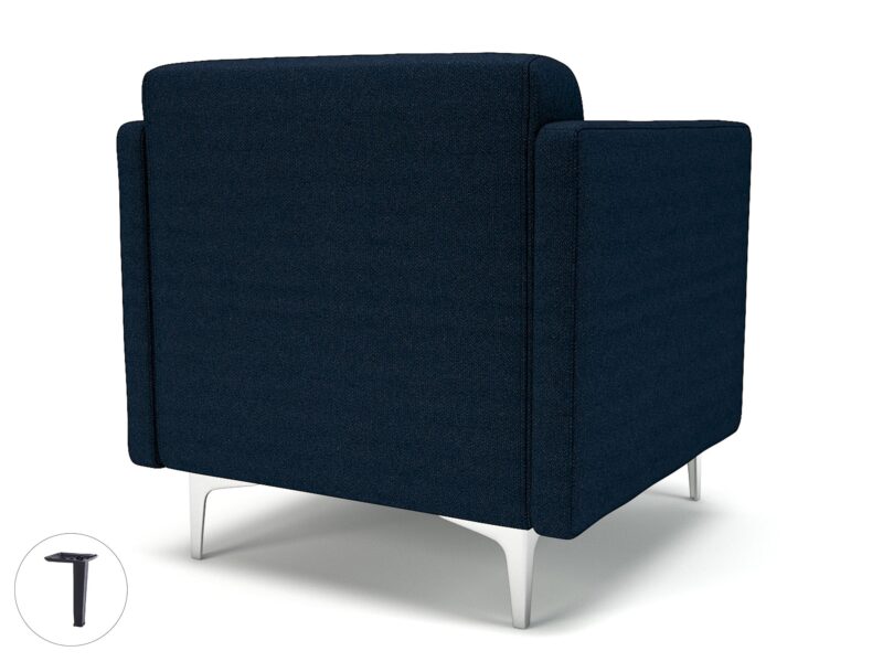 Napa Slim Arm 75cm Wide Armchair in Camira Era Fabric - Image 30