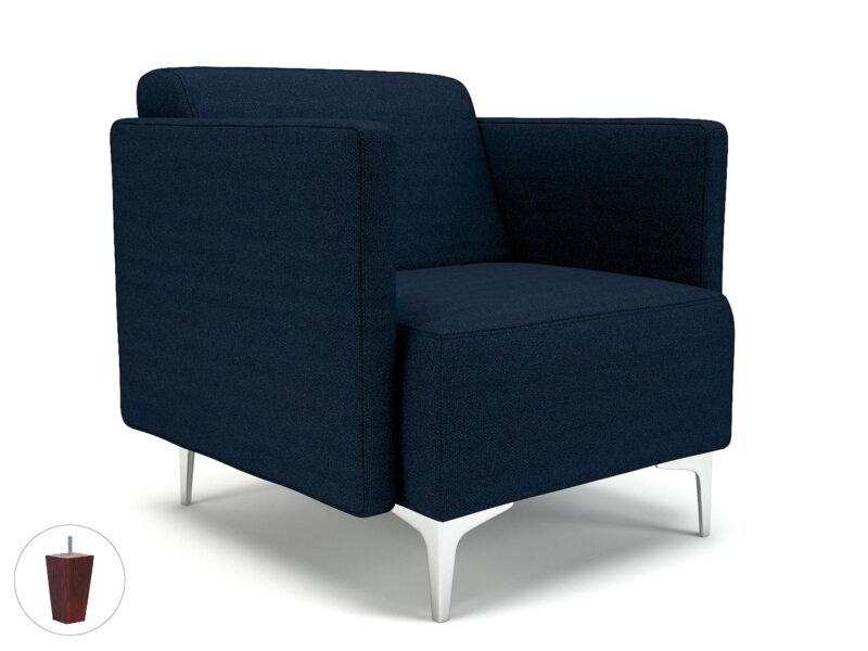 Napa Slim Arm 75cm Wide Armchair in Camira Era Fabric - Image 31