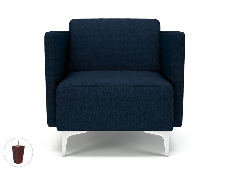 Napa Slim Arm 75cm Wide Armchair in Camira Era Fabric - Image 32