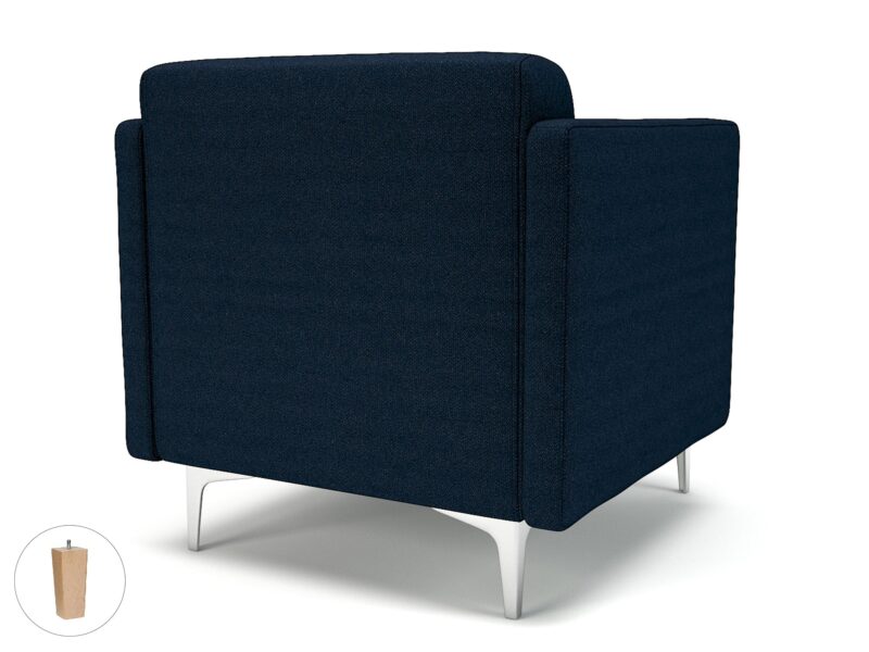 Napa Slim Arm 75cm Wide Armchair in Camira Era Fabric - Image 36