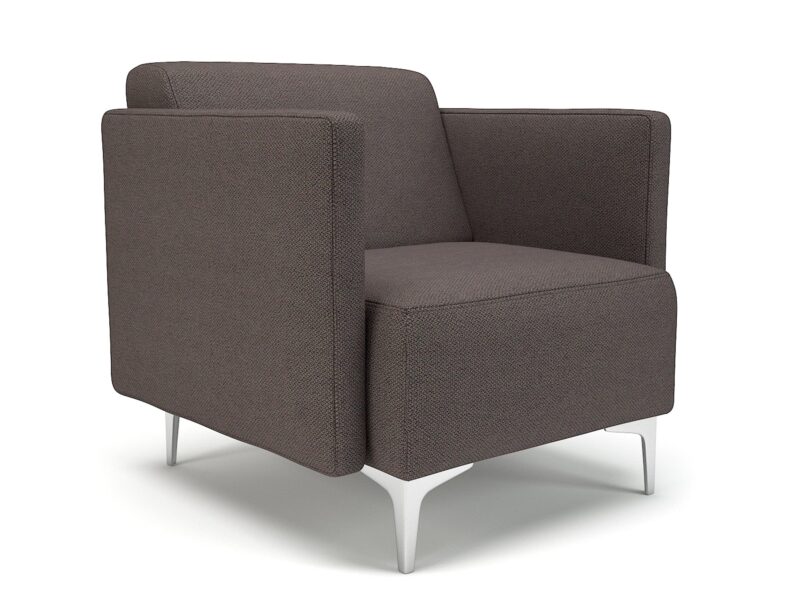 Napa Slim Arm 75cm Wide Armchair in Camira Era Fabric - Image 37