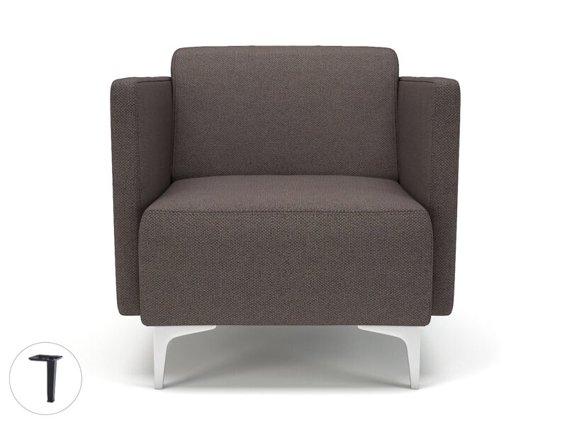 Napa Slim Arm 75cm Wide Armchair in Camira Era Fabric - Image 41