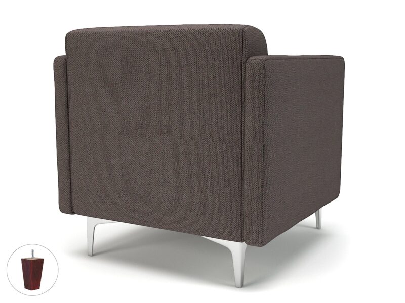 Napa Slim Arm 75cm Wide Armchair in Camira Era Fabric - Image 45