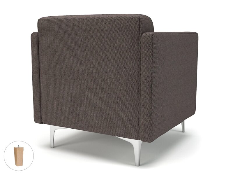 Napa Slim Arm 75cm Wide Armchair in Camira Era Fabric - Image 48