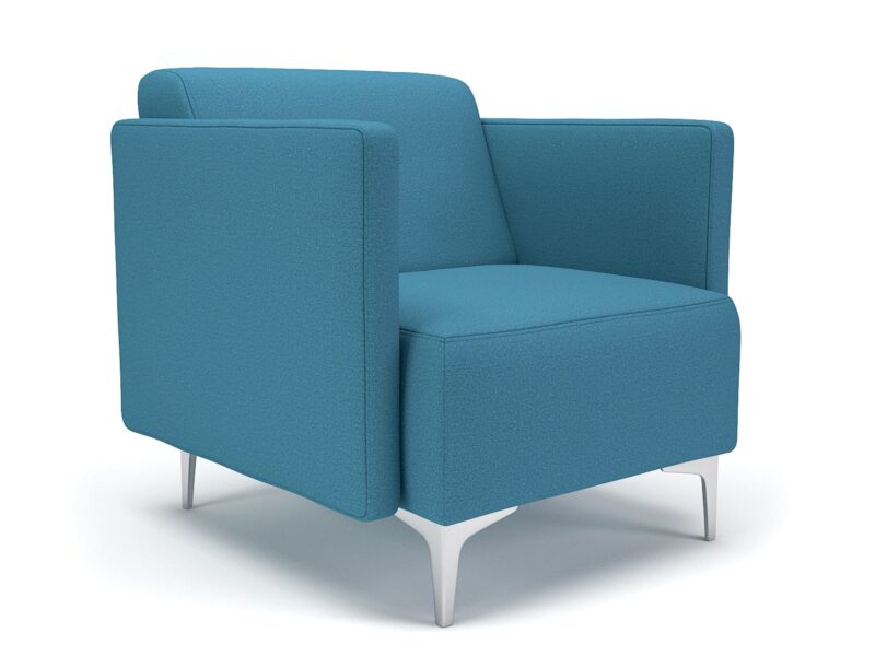 Napa Slim Arm 75cm Wide Armchair in Warwick Dolly Fabric - Image 25